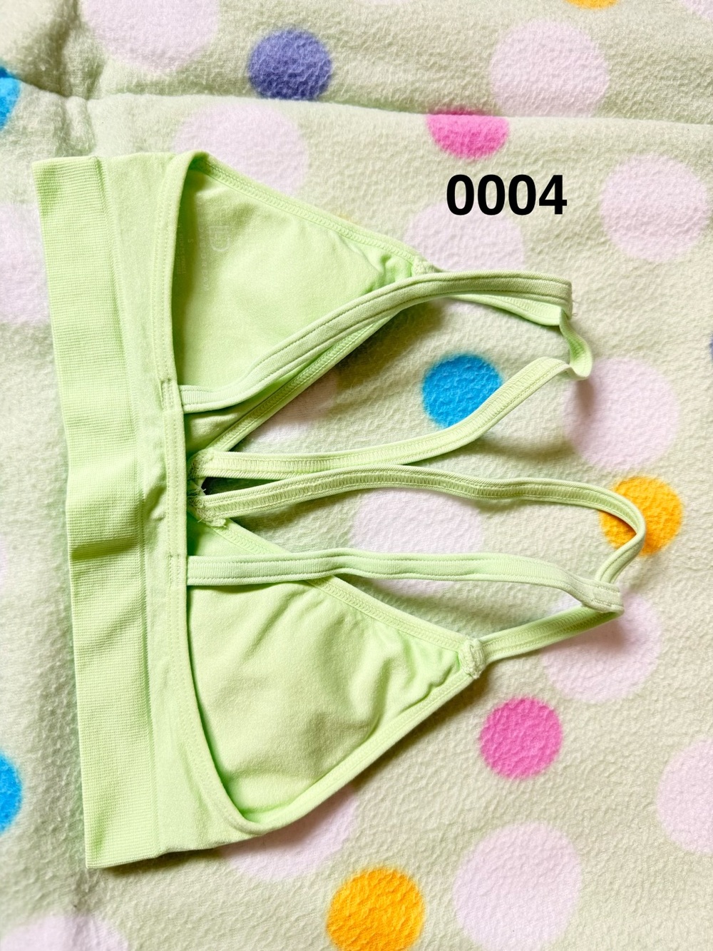Aeropostale Light Lime Strappy Triangle Bralette